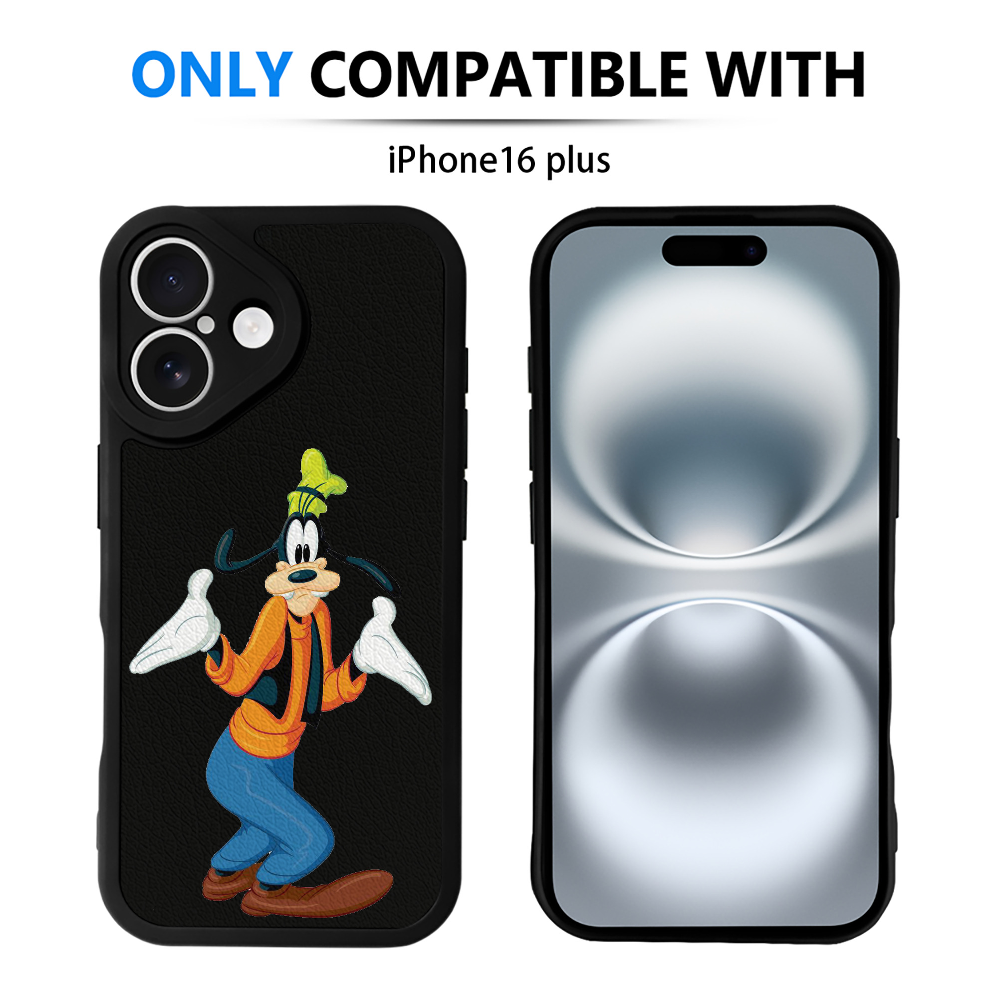 （画像用） ミッキーマウス Mickey Mouse 【iPhone 16シリーズ対応】シリコンスマホケース（レザー調） 材質：シリコン